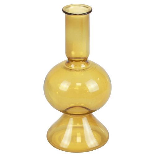 Produkt Mini wazon Wazon z żółtego szkła Wazon ze szkła Ø8cm W16,5cm