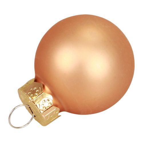Produkt Mini bombki szklane morelowy połysk/mat Ø2,5cm 20 szt