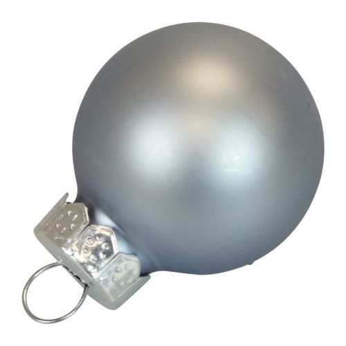 Floristik24 Mini bombki szklane niebieskie matowe/błyszczące Ø2,5cm 20 szt
