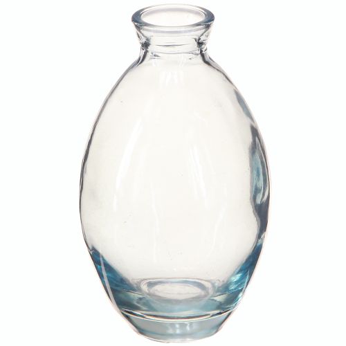 Produkt Mini wazony dekoracyjne wazony cebulkowe szkło barwione na niebiesko wys. 12cm 6 szt