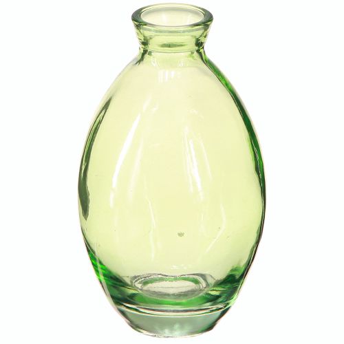 Mini wazony szklane wazony szklane w kształcie bańki zielone przyciemniane H12cm 6 szt