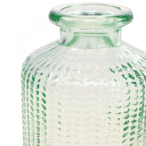 Produkt Mini wazony szklane butelki dekoracyjne retro vintage Ø6cm W10,5cm 2szt