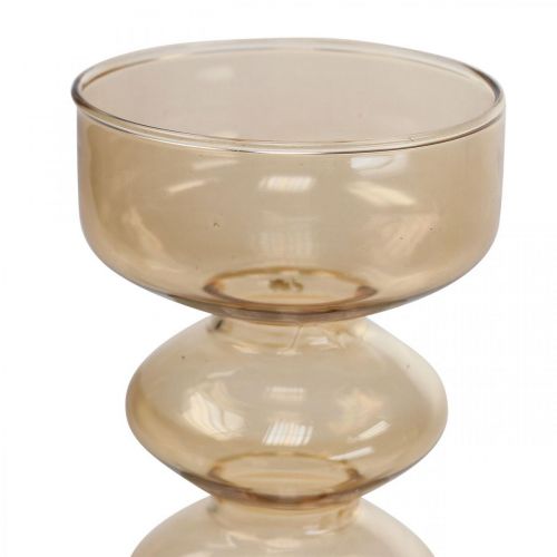 Mini wazony szklane dekoracyjne szklane wazony kolorowe wys. 15,5-17 cm zestaw 3 szt