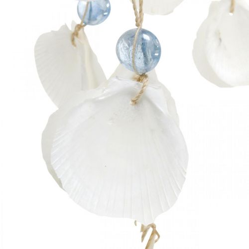 Floristik24 Mobile Shells Wind Chime Maritime Deco do powieszenia White, Blue 46cm