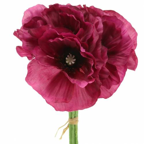 Floristik24 Mak fioletowy 29 cm 6 sztuk