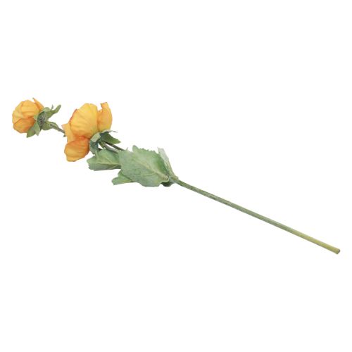 Produkt Sztuczne Kwiaty Sztuczny Kwiat Maku Dekoracyjny Mak Pomarańczowy 48cm