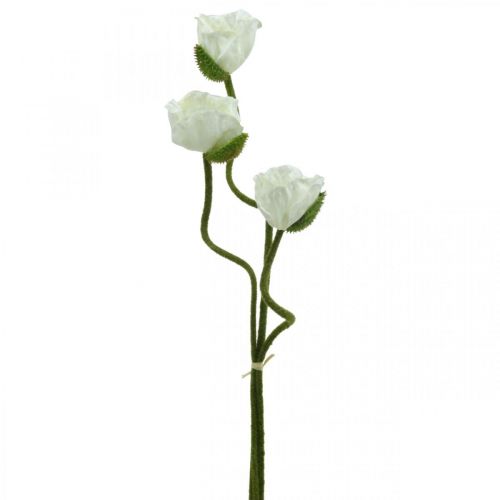 Produkt Sztuczny Kwiat Sztuczny Mak Kukurydza Róża Biała L55/60/70cm Zestaw 3