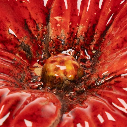 Produkt Ceramiczny kwiat maku romantyczna dekoracja do wiosennego ogrodu i rabat kwiatowych 31 cm 6 szt.