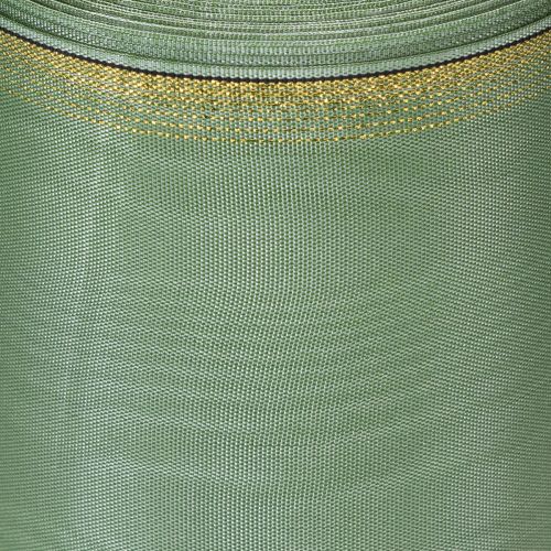 Produkt Wstążka do wieńców Moiré w kolorze szałwiowo-zielonym ze złotym brzegiem, 150 mm x 25 m, dekoracyjna wstążka do florystyki i wieńców