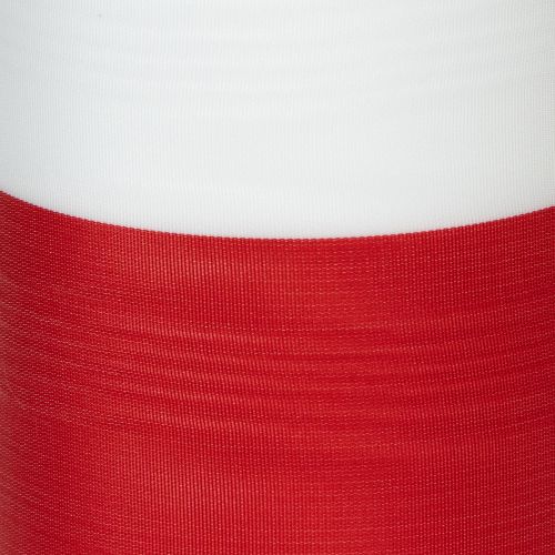 Wstążka do wieńca Moiré, wstążka żałobna biało-czerwona, wstążka dekoracyjna 150 mm, wstążka pamiątkowa żałobna kwiat, tafta octanowa 25 m | Floristik24.pl