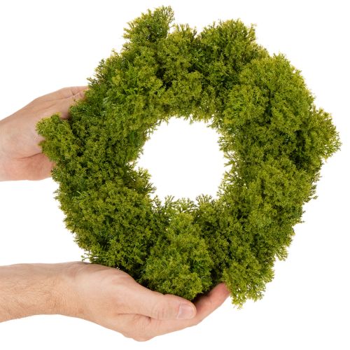 Wieniec z mchu sztucznego, dekoracyjny na stół lub drzwi, 28 cm | Floristik24.pl