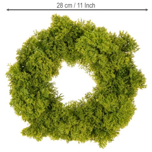 Wieniec z mchu sztucznego, dekoracyjny na stół lub drzwi, 28 cm | Floristik24.pl