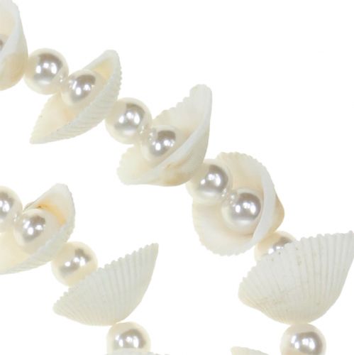 Produkt Girlanda z muszli z perłami biała 100cm