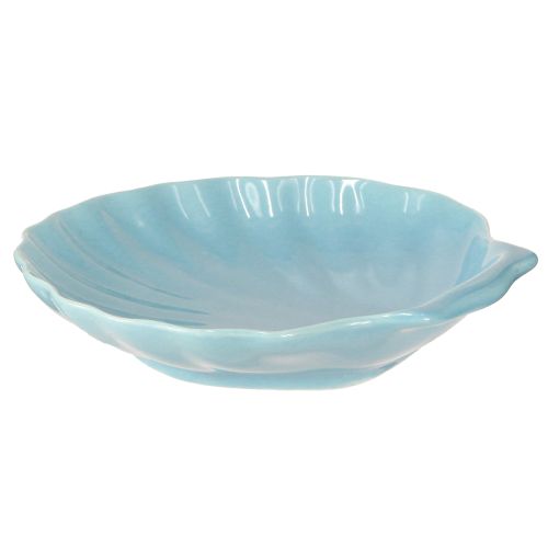 Produkt Talerz muszlowy miska morska ceramiczna niebiesko-biała 14cm 3szt