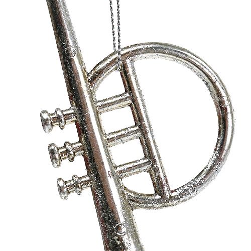 Floristik24 Instrumenty muzyczne różne. 12cm - 14,5cm srebrne 3szt.