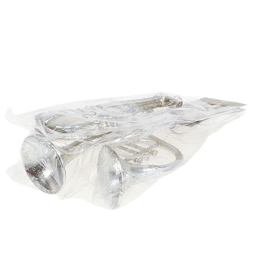 Floristik24 Instrumenty muzyczne różne. 12cm - 14,5cm srebrne 3szt.
