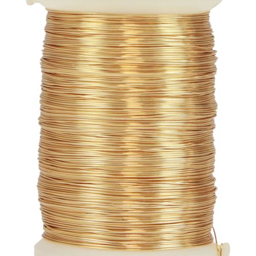 Produkt Drut florystyczny Drut mirtowy Drut dekoracyjny złoty 0,30mm 100g 3 sztuki