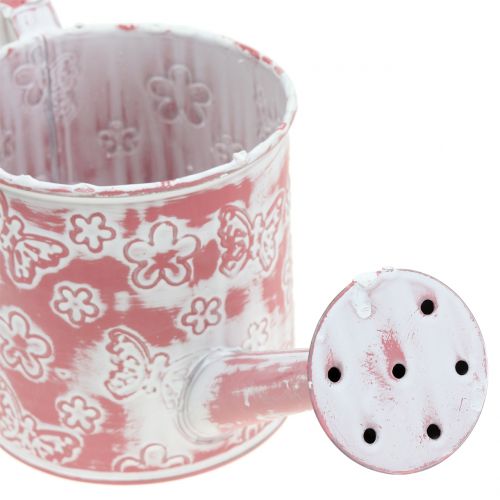 Floristik24 Konewka z motylami różowa Ø10cm H10cm