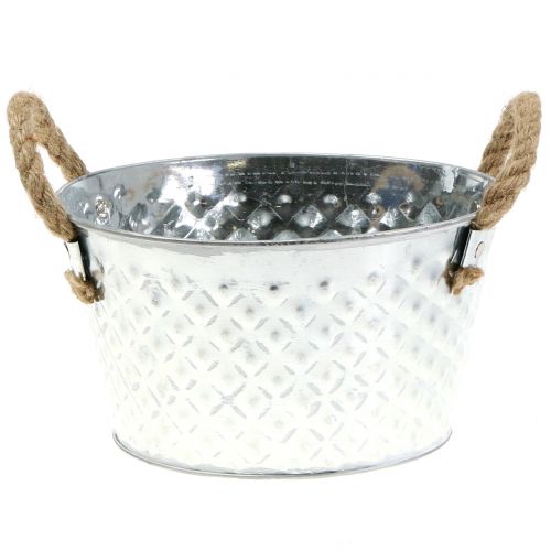 Produkt Misa cynkowa ozdobna miska metalowa z uchwytem sznurkowym Ø22cm W12cm