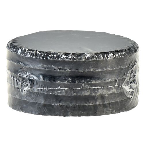 Produkt Podkładki okrągłe z łupka naturalnego czarne Ø10cm 6 szt