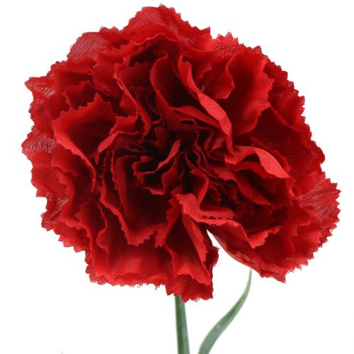 Floristik24 Goździki sztuczne czerwone 67cm 9szt.