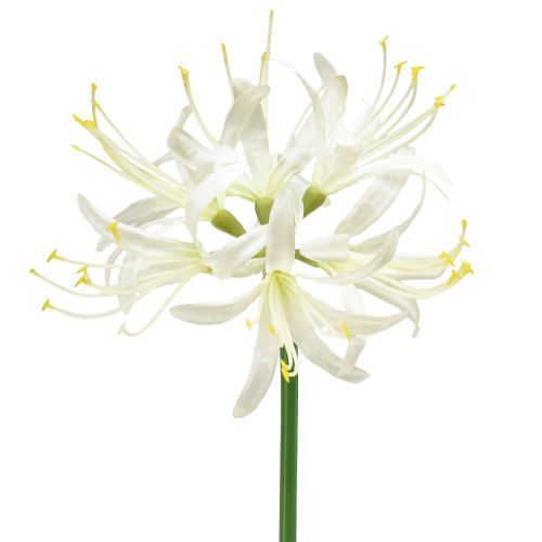 Nerine Guernsey Lilia Sztuczny kwiat Biały Żółty Ø15cm D65cm