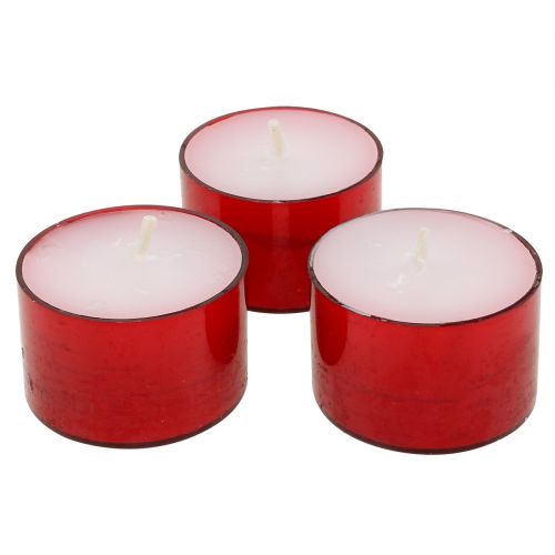 Floristik24 Colorlights Tea Lights Red 40szt