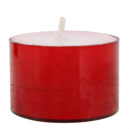 Floristik24 Colorlights Tea Lights Red 40szt