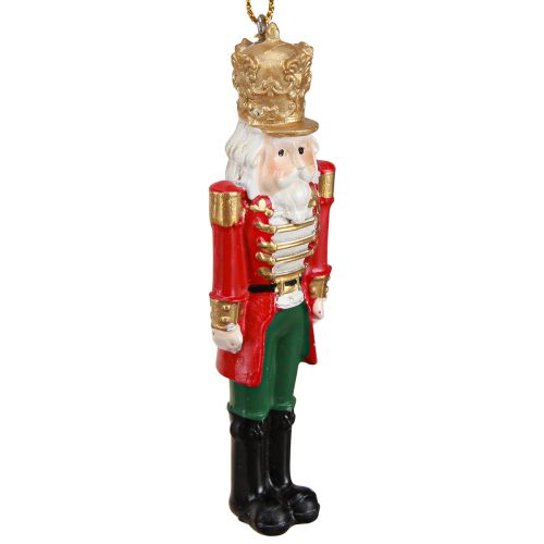Produkt Zawieszka świąteczna Dziadek do orzechów czerwono-zielona złota wys. 10cm 4 szt