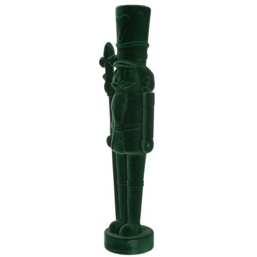 Figurka Dziadka do Orzechów, stojąca, dekoracja świąteczna, flokowana, 77 cm | Floristik24.pl
