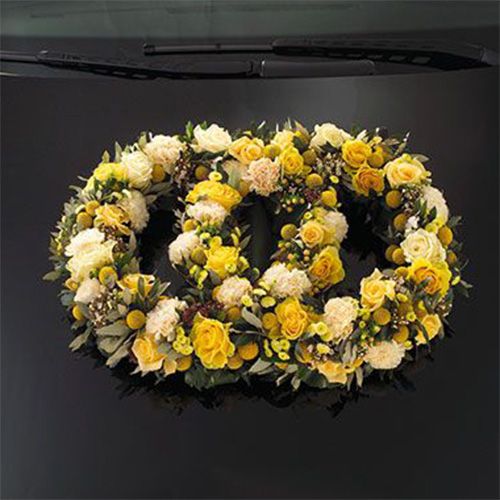 Produkt Układanka samochodowa z pianki kwiatowej podwójny pierścionek 55×39cm W6cm 1 szt