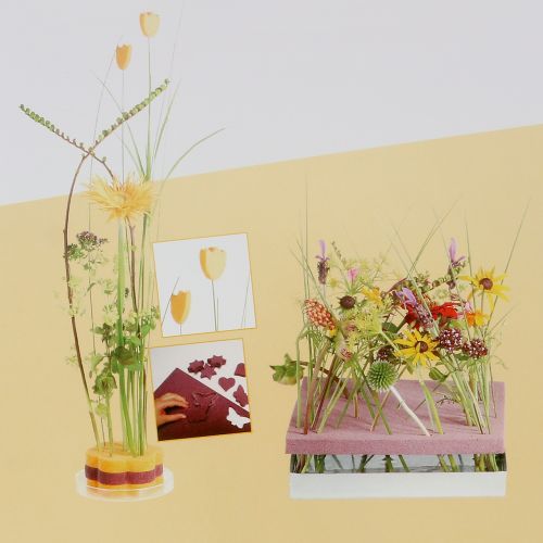 Floristik24 Panele z pianki kwiatowej Rozmiar wtyczki stary różowy 34,5 cm × 34,5 cm 3 szt