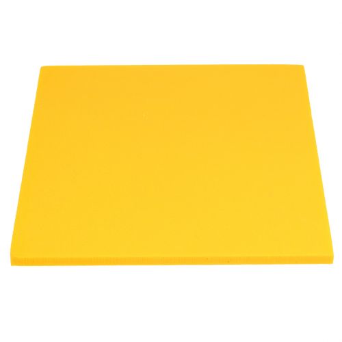 Pianka korkowa designerska talerze masa korkowa żółta 34,5cm × 34,5cm 3szt.