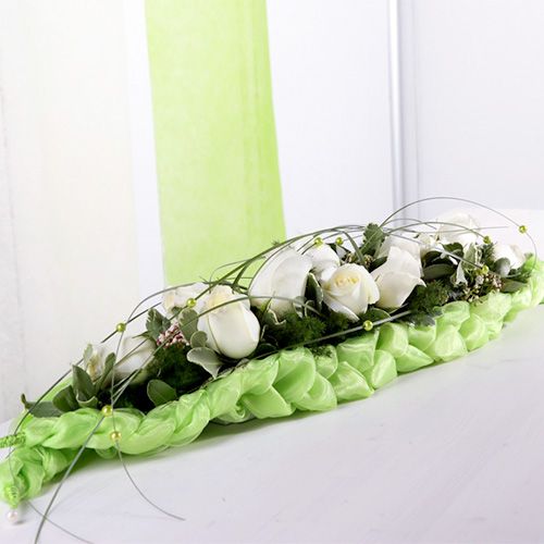 Produkt Dekoracja stołu z pianki kwiatowej z cegły zielonej 22cm x 7cm x 5cm 10 szt