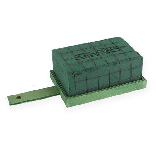 Produkt Kwiatowa pianka cegła zielona metal drewno 4 szt. podstawa aranżacyjna