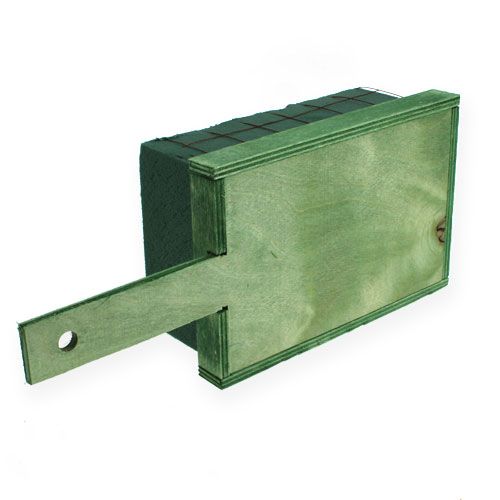Produkt Kwiatowa pianka cegła zielona metal drewno 4 szt. podstawa aranżacyjna