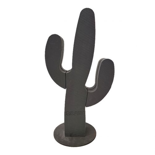 Kwiecista figura z pianki kaktus czarna 38cm x 74cm