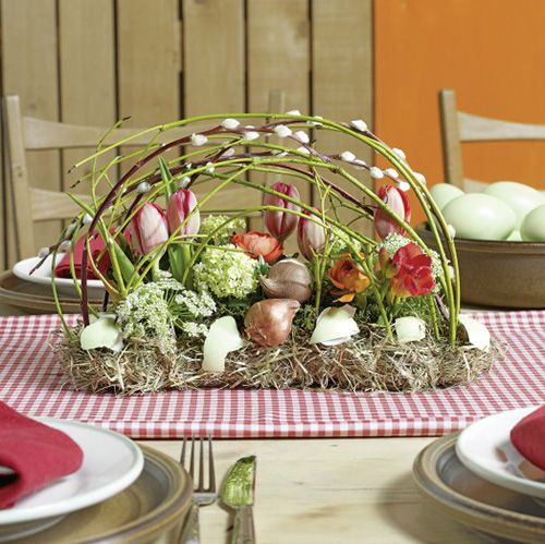 Produkt Dekoracja stołu z cegły piankowej kwiatowej 29cm x 12cm x 8,5cm 4 szt