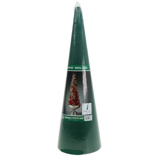Produkt Stożek kwiatowy z pianki zielony W60cm Ø18cm 1 sztuka