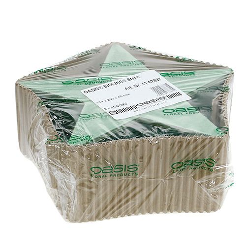 Produkt Mokra gwiazdka z pianki kwiatowej do aranżacji 25 x 25 x 4,5 cm