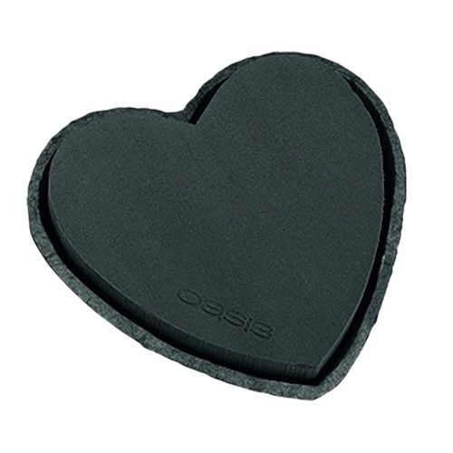 Produkt Serce z pianki florystycznej czarne 25,5cm 2szt
