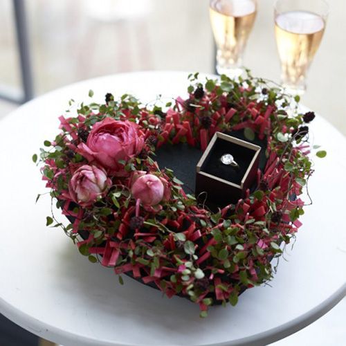 Produkt Serce z pianki florystycznej czarne 33cm 2 szt. dekoracja ślubna
