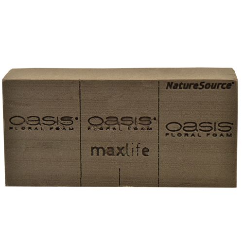 Produkt Oasis NatureSource Maxlife Pianka kwiatowa Cegła Brązowa 23×11×7,5 cm 1 szt.