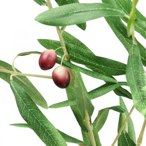 Produkt Sztuczna gałązka oliwna Gałązka dekoracyjna z oliwkami 100cm