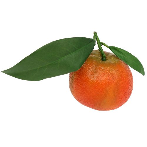 Floristik24 Pomarańczowy z liściem 7cm 4szt