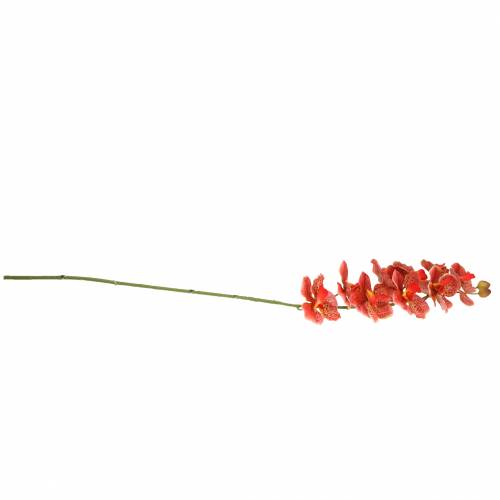 Floristik24 Sztuczna orchidea Phaelaenopsis czerwona, pomarańczowa wys.81cm