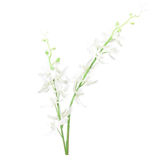 Storczyki sztuczne Oncidium sztuczne kwiaty białe 90cm