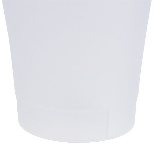 Floristik24 Doniczka do storczyków plastikowa biała Ø12,5cm H14cm, 1szt.