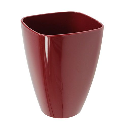 Produkt Doniczka ze storczykami błyszcząca Ø12,5cm Bordeaux 1 szt