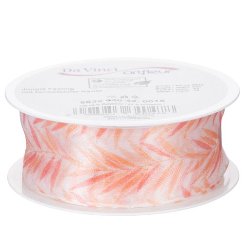 Produkt Wstążka organza, wstążka szyfonowa, pomarańcz dżungli, 40 mm, 15 m